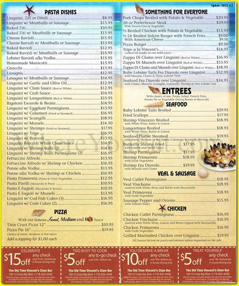 vincent banic restaurant|Menu 2024